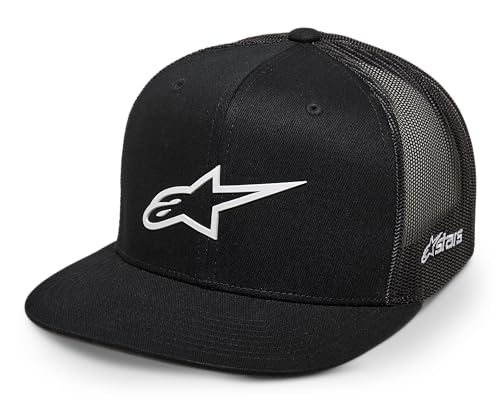 Alpinestars Herren ORIGINAL Logo Trucker HAT Baseball Cap, Schwarz/Weiss, Einheitsgröße von Alpinestars