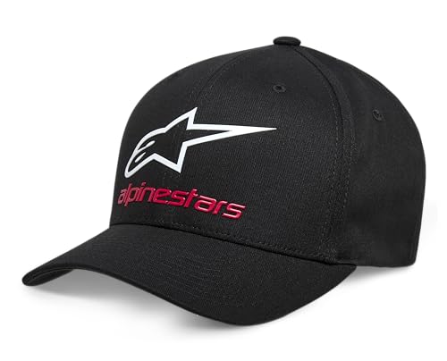 Alpinestars Herren Always 2.0 Hat Baseballkappe, Schwarz/Weiß/Rot, L/XL von Alpinestars