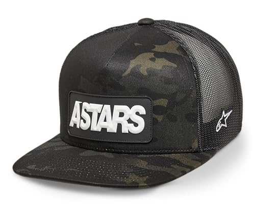 Alpinestars Herren Cache Trucker Hat Baseballkappe, Schwarz/Schwarz, One Size von Alpinestars