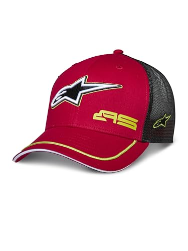 Alpinestars Herren Exceed Trucker Hat Baseball Cap Basecap Verstellbar Mütze Baseballkappe, Rot/Schwarz, One Size von Alpinestars
