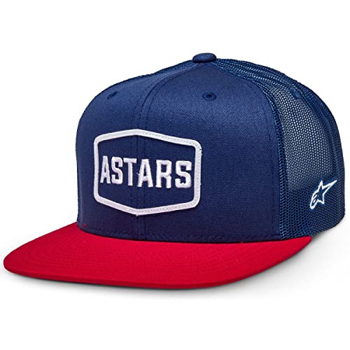 Alpinestars Herren Framed Trucker Hat Baseballmütze, Weiß/Dunkelblau/Rot, Einheitsgröße von Alpinestars