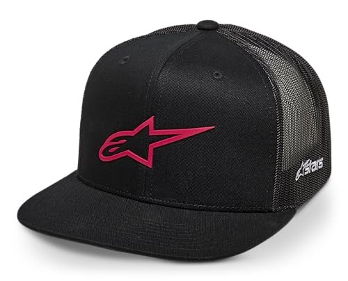 Alpinestars Herren ORIGINAL Logo Trucker HAT Baseball Cap, Schwarz/Rot, Einheitsgröße von Alpinestars