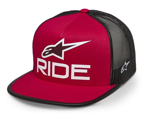 Alpinestars Herren ORIGINAL Logo Trucker HAT Baseballkappe, Rot/Schwarz/Weiß, Einheitsgröße von Alpinestars