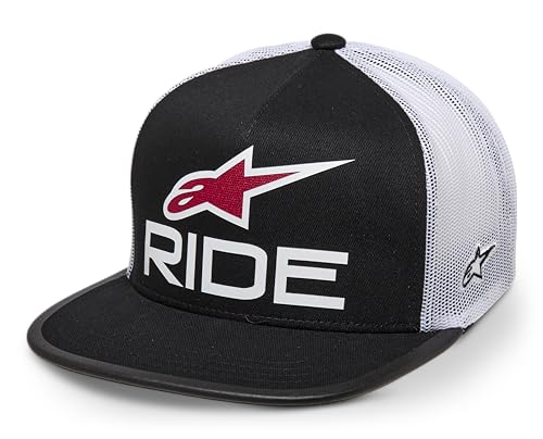 Alpinestars Herren ORIGINAL Logo Trucker HAT Baseballkappe, Schwarz/Weiß/Rot, Einheitsgröße von Alpinestars