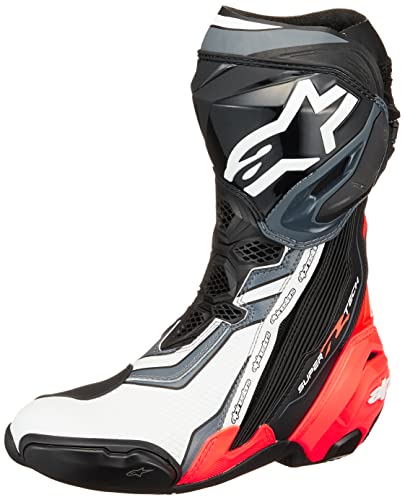 Alpinestars Herren Supertech R Motorradstiefel Ankle Boot, Schwarz, 44 EU von Alpinestars