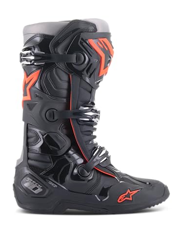 Alpinestars Herren Tech 10 Motocross Stiefel (Black/Red,11 (45.5)) Motorradstiefel, Schwarz, EU von Alpinestars