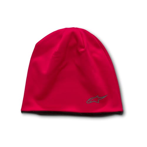 Alpinestars Herren Tech Beanie-Mütze, Rot/Schwarz, One Size von Alpinestars