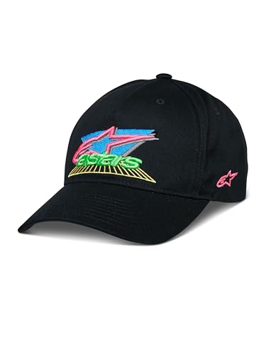 Alpinestars Herren Vivid Hat Baseball Cap Basecap Verstellbar Mütze Baseballkappe, Schwarz, One Size Alpinestars Herren Vivid Hat Baseball Cap Basecap Verstellbar Mütze Baseballkappe, Schwarz, One Size von Alpinestars