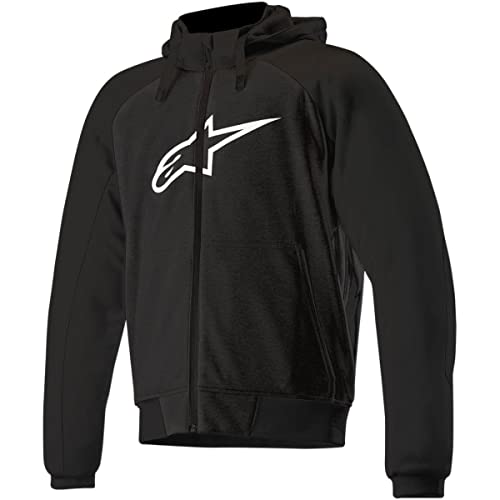 Alpinestars Hoodie Sweatshirt Sweatjacke Kapuzenpullover Chrome Sport Hoodie schwarz 3XL, Herren, Sportler, Ganzjährig, Polyester von Alpinestars