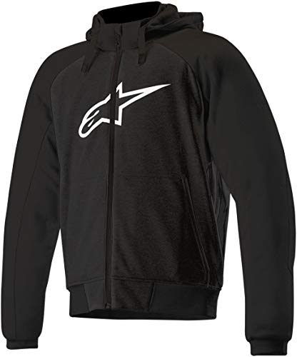 Alpinestars Hoodie Sweatshirt Sweatjacke Kapuzenpullover Chrome Sport Hoodie schwarz XXL, Herren, Sportler, Ganzjährig, Polyester von Alpinestars