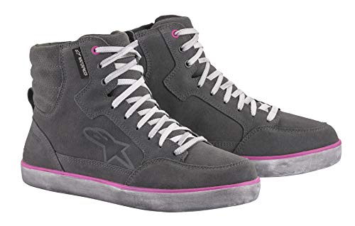 Alpinestars J-6 Wasserdichte Damen Motorradschuhe (Grey/Fuchsia,6,5 (38)) von Alpinestars