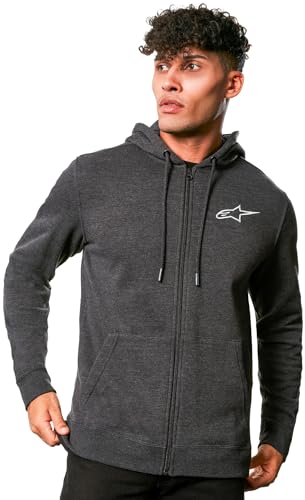 Alpinestars Kapuzenpullover mit Brust-Reißverschluss, Gr. M, Anthrazit von Alpinestars