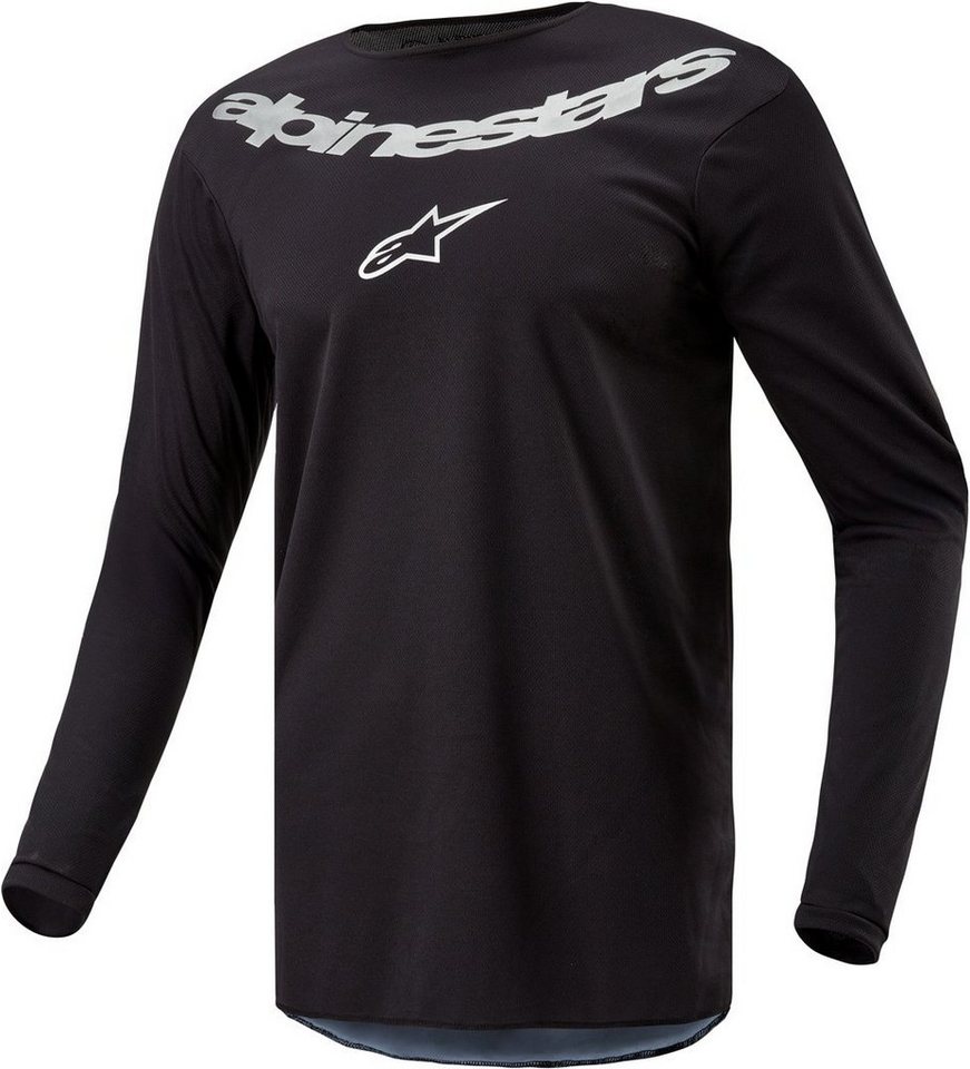Alpinestars Motocross-Shirt Fluid Graphite Motocross Jersey Atmungsaktiv von Alpinestars