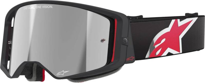 Alpinestars Motorradbrille Supertech Corp Absolute Vision Stripe Mirror Motocross Brille von Alpinestars