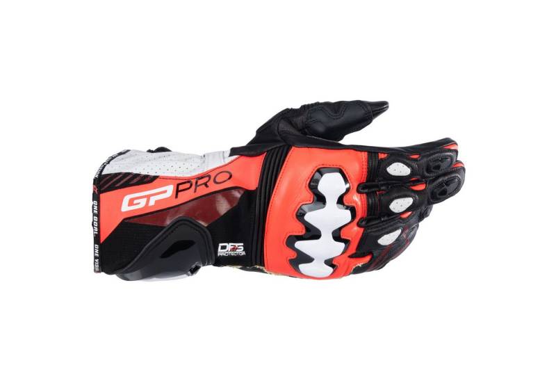 Alpinestars Motorradhandschuhe Alpinestars GP Pro R4 Handschuhe schwarz / fluo-rot / weiss atmungsaktiv von Alpinestars