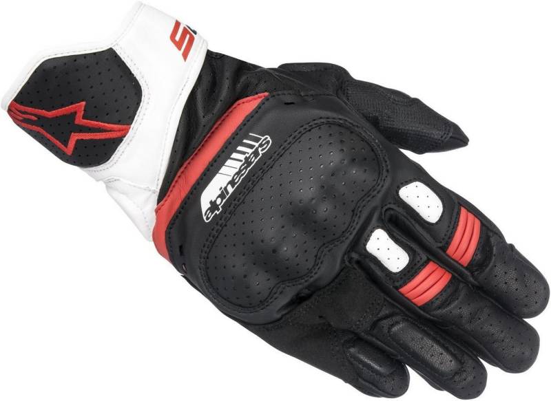Alpinestars Motorradhandschuhe SP-5 perforierte Motorrad Handschuhe absorbierend abriebfest von Alpinestars