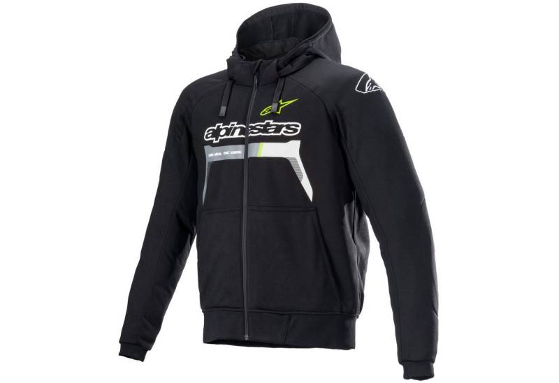 Alpinestars Motorradjacke Alpinestars Chrome Ignition Hoodie schwarz / gelb-fluo S atmungsaktiv von Alpinestars