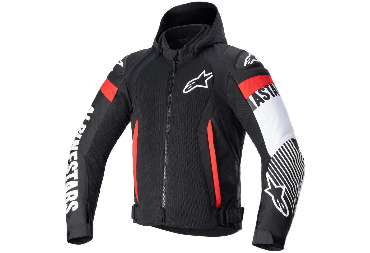 Alpinestars Motorradjacke Alpinestars Zaca Air Jacke schwarz / weiss / rot-fluo 3XL von Alpinestars