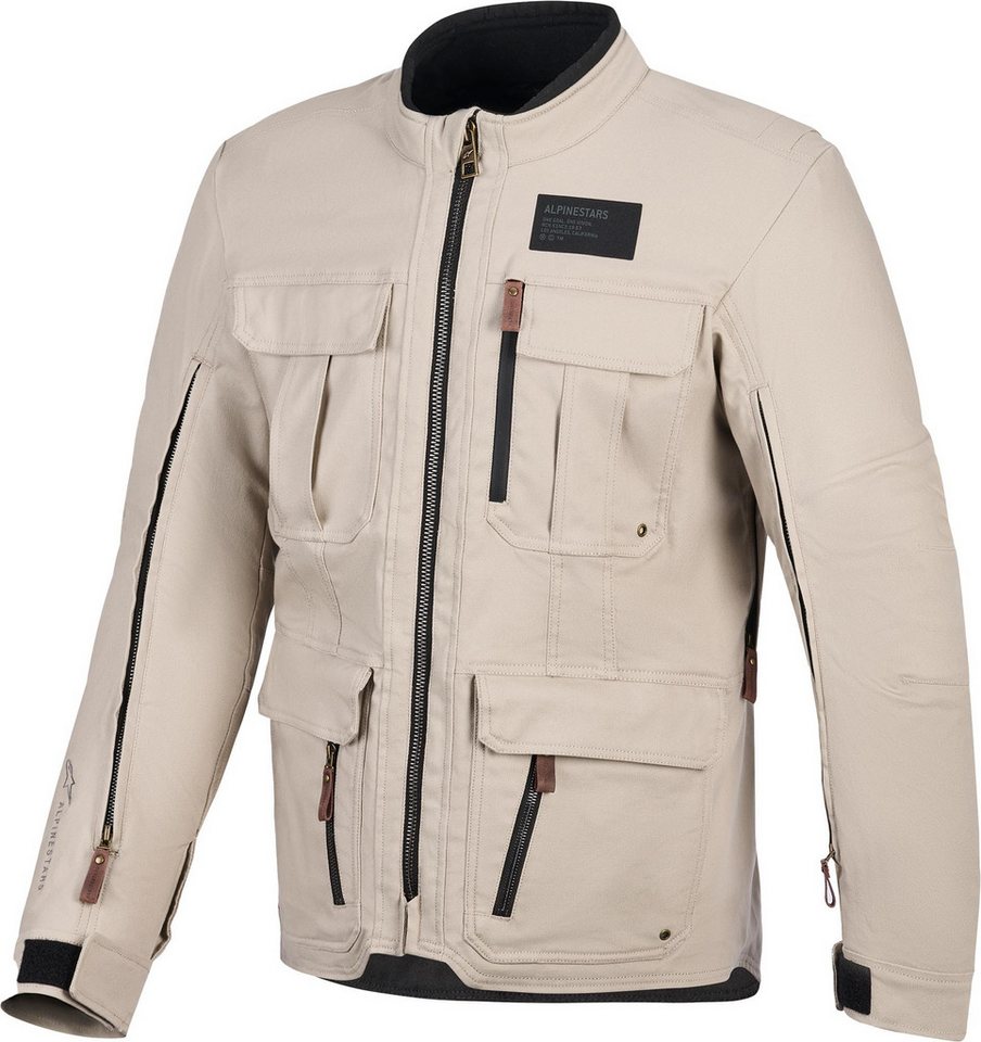 Alpinestars Motorradjacke Borrego Drystar wasserdichte Motorrad Textiljacke Airbag integriert,Ellenbogenprotektoren enthalten,perforiert,hera von Alpinestars
