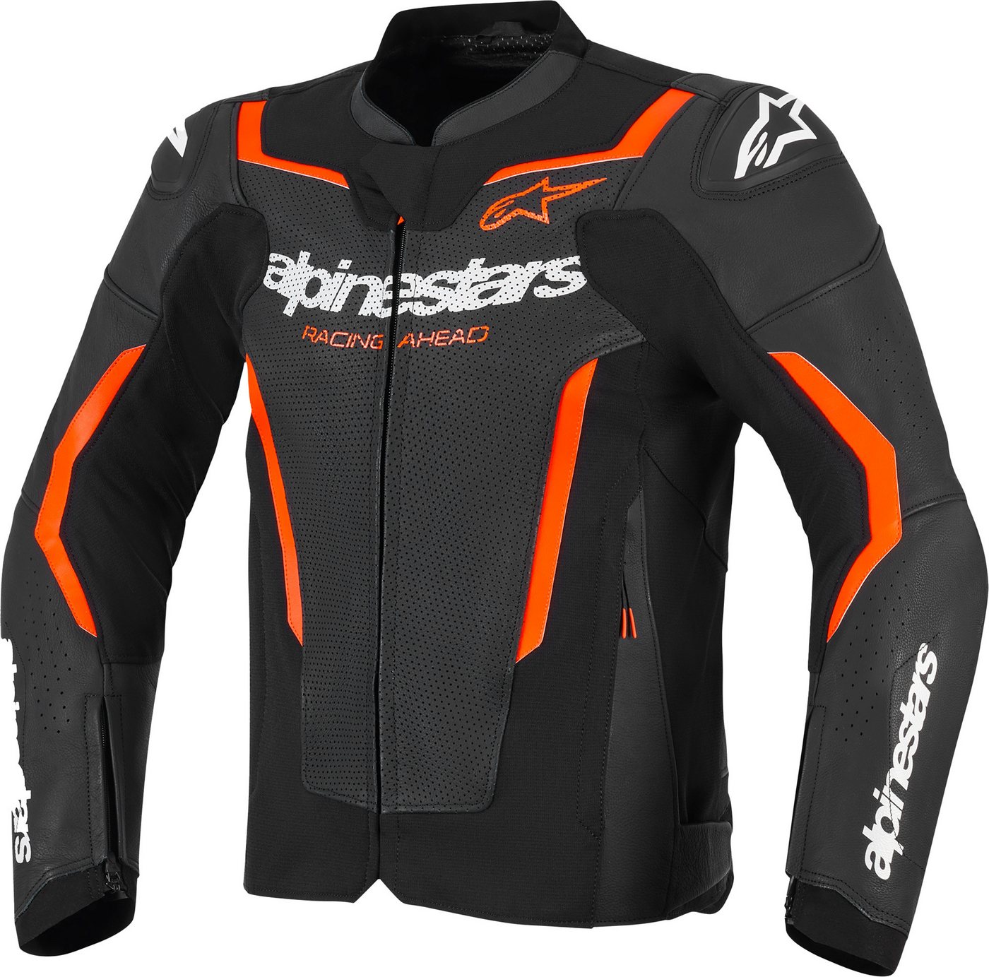 Alpinestars Motorradjacke GP Force V2 Air Motorrad Lederjacke Airbag vorbereitet,Ellenbogenprotektoren enthalten,perforiert,Sch von Alpinestars
