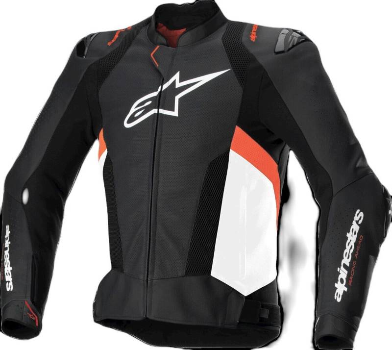 Alpinestars Motorradjacke Missile V3 Airflow perforierte Motorrad Lederjacke von Alpinestars