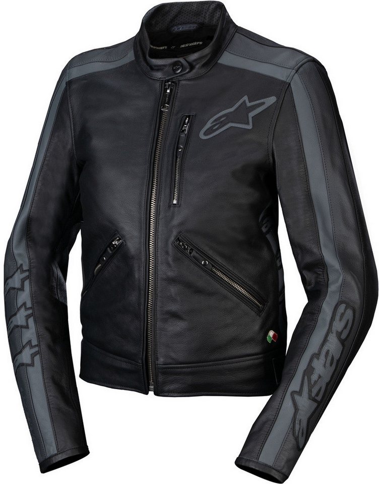 Alpinestars Motorradjacke Stella Dyno Damen Motorrad Lederjacke herausnehmbares Innenfutter von Alpinestars
