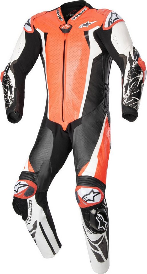 Alpinestars Motorradkombi Absolute V2 1-Teiler Motorrad Lederkombi Atmungsaktiv protektoren von Alpinestars