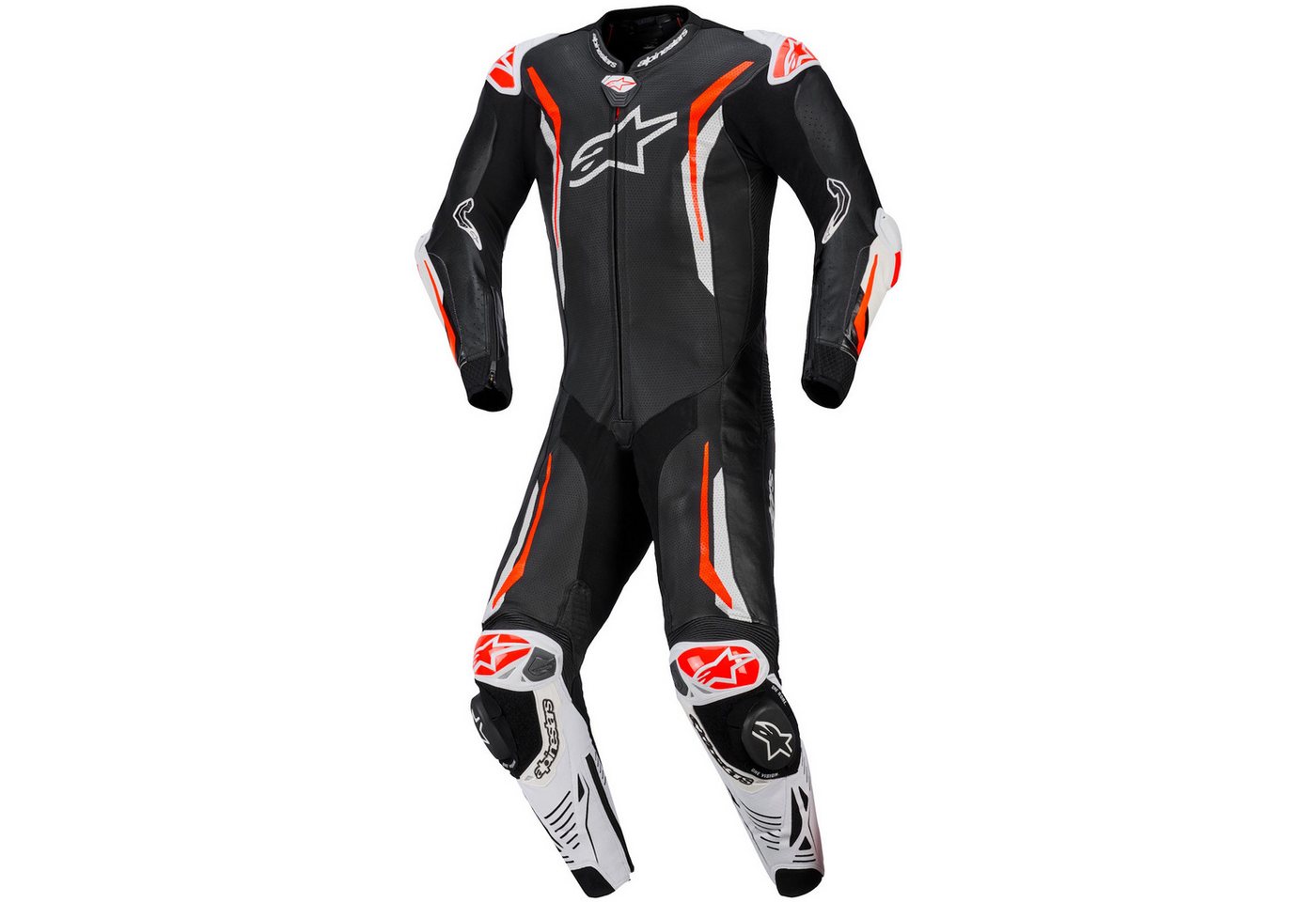 Alpinestars Motorradkombi Alpinestars GP Tech V5 1tlg. Perf. Lederkombi Schwarz / Weiß / Rot von Alpinestars