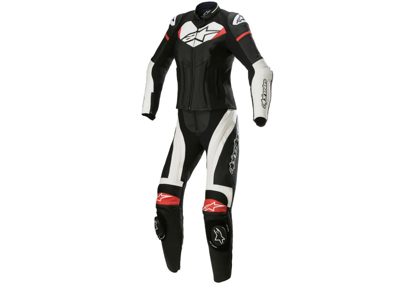 Alpinestars Motorradkombi Alpinestars Stella GP Plus 2tlg. Lederkombi Damen schwarz / weiss 44 von Alpinestars