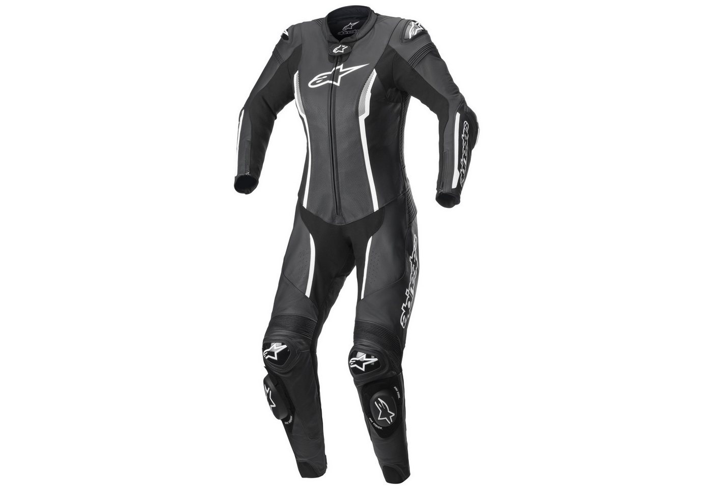 Alpinestars Motorradkombi Alpinestars Stella Missile V2 1tlg. Lederkombi Damen schwarz / weiß 46 von Alpinestars