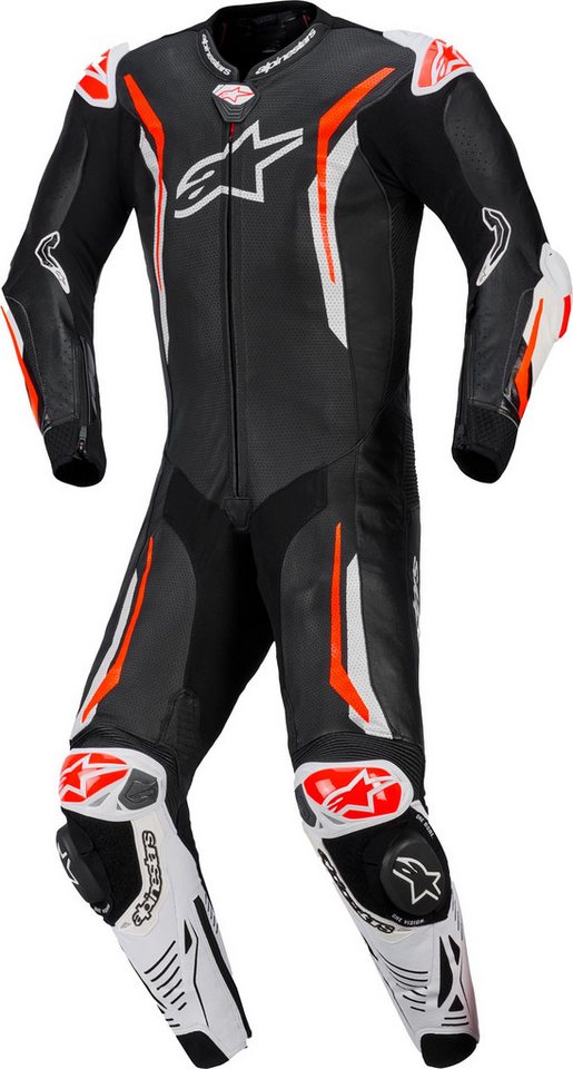 Alpinestars Motorradkombi GP Tech V5 perforierte 1-Teiler Motorrad Lederkombi Airbag vorbereitet,Ellenbogenprotektoren enthalten,Hüftprotektore von Alpinestars