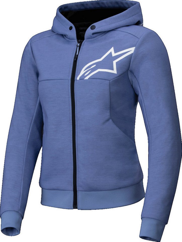 Alpinestars Motorradjacke Stella Chrome V2 Sport Damen Motorrad Zip Hoodie Wasserdicht protektoren wasserdichte von Alpinestars