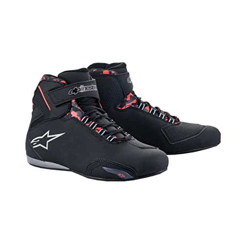 Alpinestars Sektor Wasserfeste Motorradschuhe (Black/Grey/Red,39) von Alpinestars