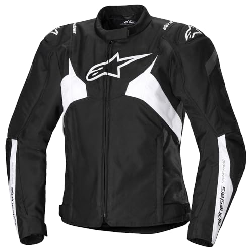 Alpinestars Stella T-Jaws V4 WP Black White Damen Textil Motorrad Jacke, M von Alpinestars
