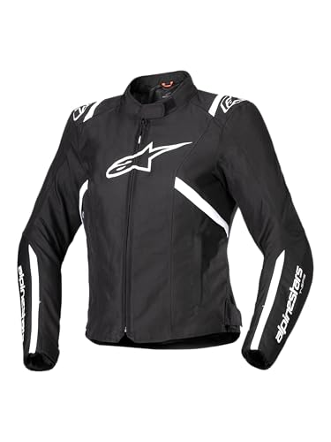 Alpinestars Stella T-SPS V2 WP Schwarz Weiß Damen Textil Motorrad Jacke, M von Alpinestars