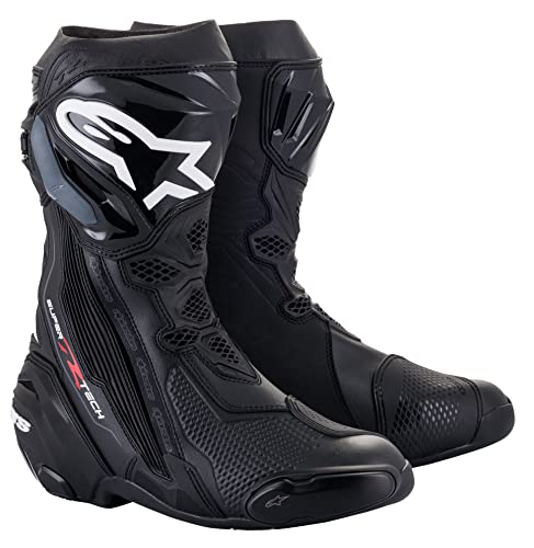 Alpinestars Unisex Supertech R Motorradstiefel Ankle Boot, Schwarz, 43 EU von Alpinestars