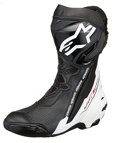 Alpinestars Supertech R Motorradstiefel (Black/White,45) von Alpinestars