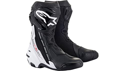 Alpinestars Supertech R Motorradstiefel (Black/White,46) von Alpinestars