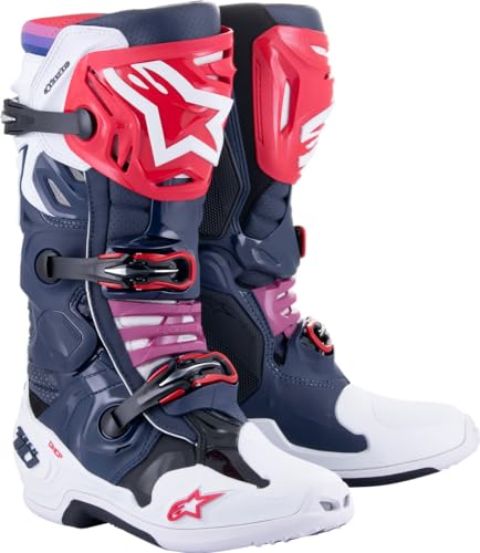 Alpinestars Motocross-Stiefel Tech 10 Supervented Blau Gr. 45.5 von Alpinestars