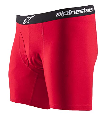 Alpinestars Unisex-Erwachsene Cotton Brief Retroshorts, Rot/Ausflug, einfarbig (Getaway Solids), Large von Alpinestars