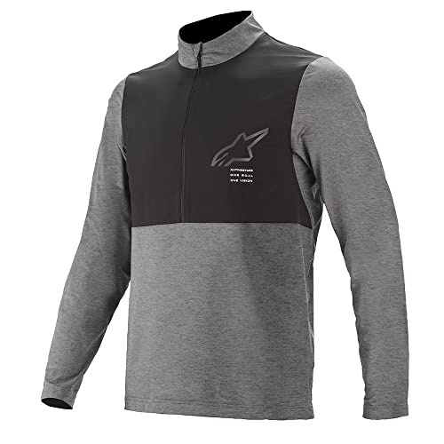 Alpinestars Unisex Nevada Langarmtrikot Bekleidung, Melange/Grau/Schwarz, L von Alpinestars