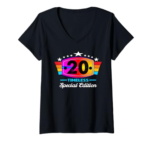Damen Geschenke für 20 jährige Als Gott Mich Schuf grinste er T-Shirt mit V-Ausschnitt von Als gott mich schuf Geschenke für 20 jährige