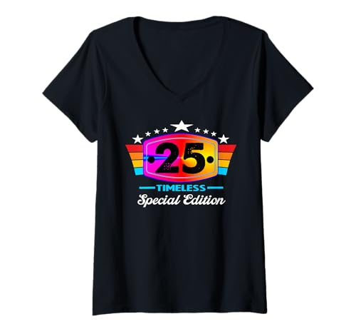 Damen Geschenke für 25 jährige Als Gott Mich Schuf grinste er T-Shirt mit V-Ausschnitt Damen Geschenke für 25 jährige Als Gott Mich Schuf grinste er T-Shirt mit V-Ausschnitt von Als gott mich schuf Geschenke für 25 jährige