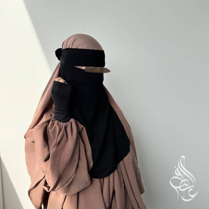 Niqab 1 Layer Schwarz Classic von AlsafaaDesign