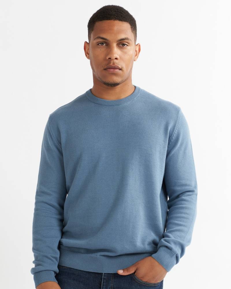 Herren Rundhalspullover 100% Baumwolle Premium-Qualität Soft Touch Pullover Essential Style Strickpullover Für von AlseStudio