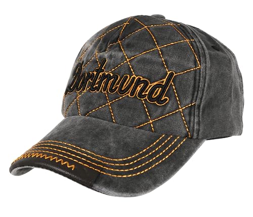 Alsino Dortmund Snapback Basecap Baseball Mütze Käppi Cap Cappy Schirmmütze - Flacher Schirm, Motiv wählen:Dortmund-Never Walk Alone von Alsino