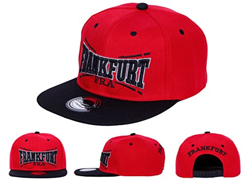 Alsino Frankfurt Snapback Basecap Baseball Mütze Käppi Cap Cappy Schirmmütze - Flacher Schirm, Frankfurt von Alsino