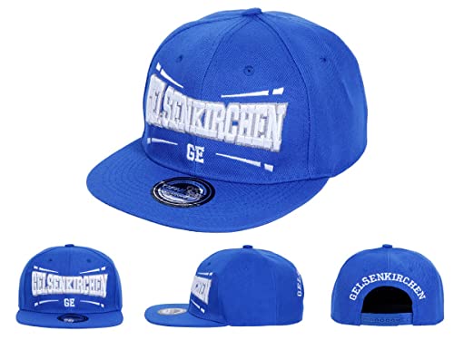 Alsino Gelsenkirchen Snapback Basecap Baseball Mütze Käppi Cap Cappy Schirmmütze - Flacher Schirm, Gelsenkirchen von Alsino