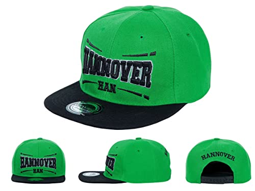 Alsino Hannover Snapback Basecap Baseball Mütze Käppi Cap Cappy Schirmmütze - Flacher Schirm,Hannover von Alsino