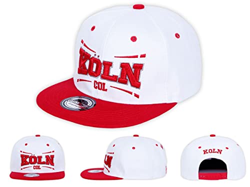 Alsino Köln Snapback Basecap Baseball Mütze Käppi Cap Cappy Schirmmütze - Flacher Schirm, Köln von Alsino